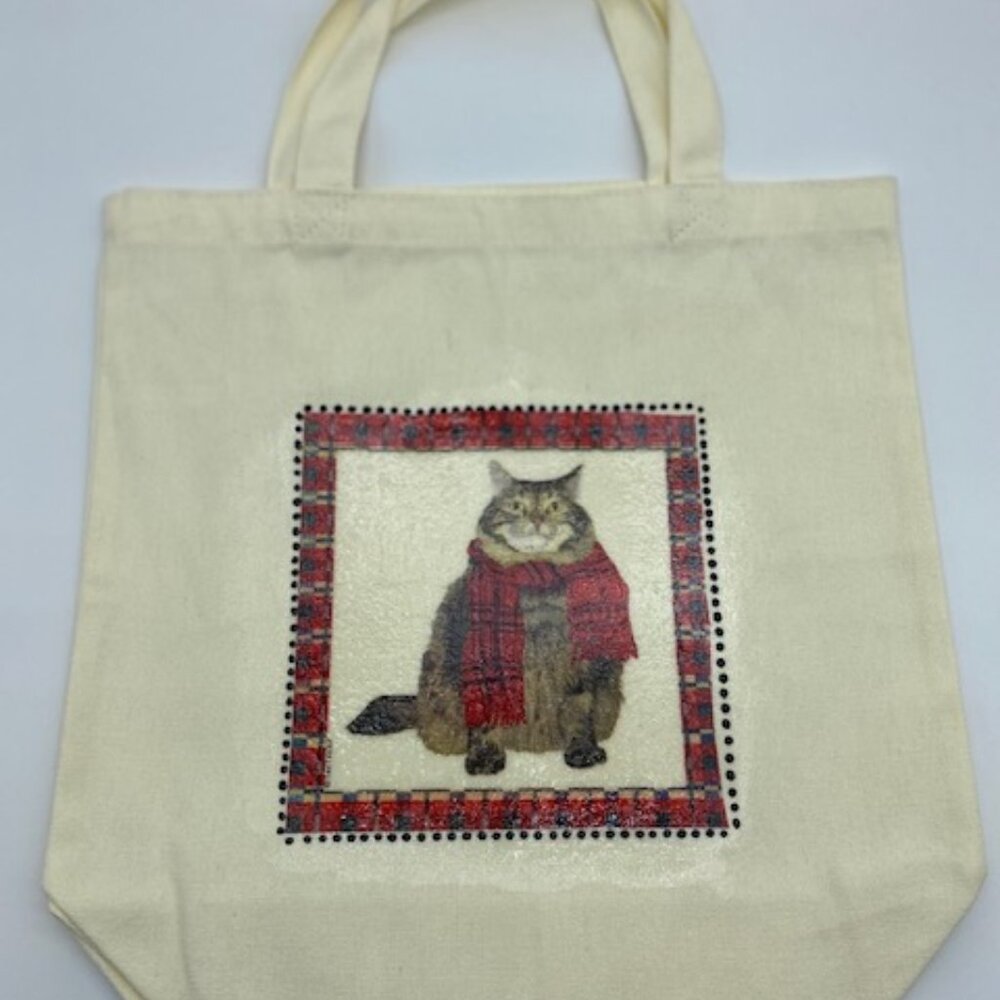 Christmas Cat Tote